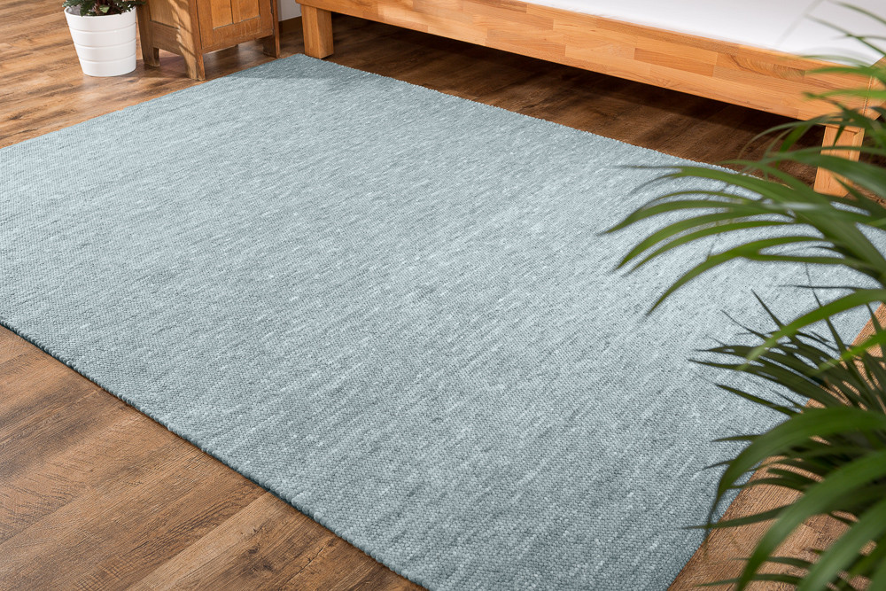 Teppich in melierten Blautönen - Atlantis 0101