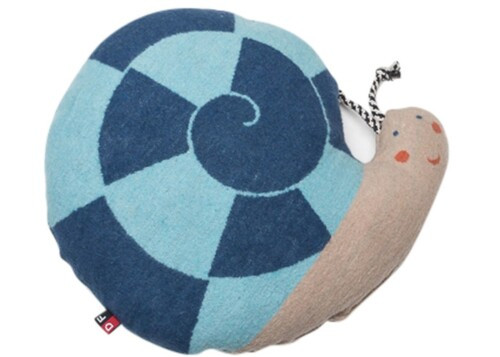 JUWEL gefülltes Kissen "Schnecke" terrakotta